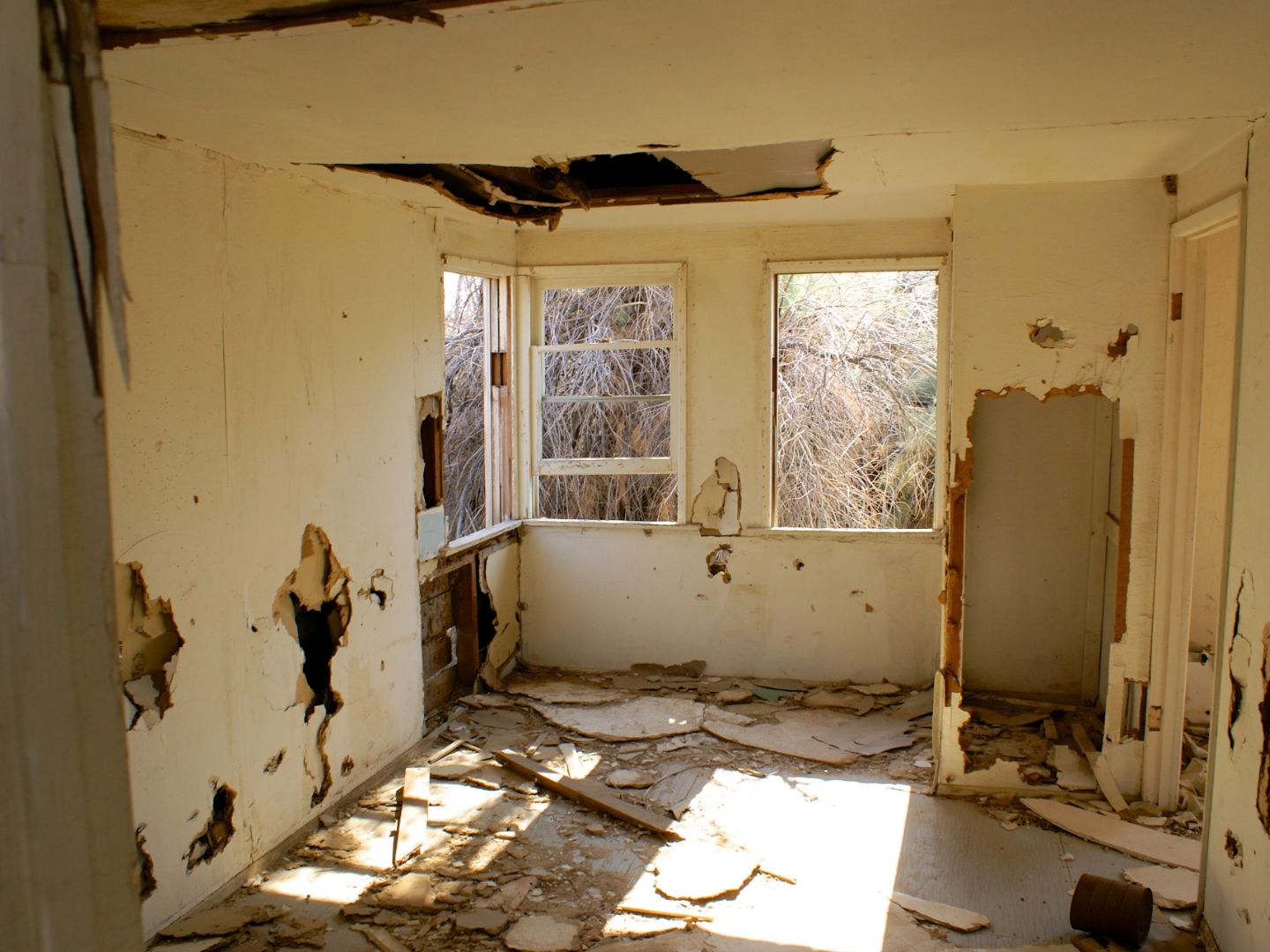 Bay Area property interior showing hidden moisture damage discovered during a pre-contract walk-through